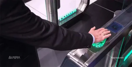 احراز هویت و ثبت تردد با اسکن ثانویه و تشخیص خطوط کف دست  