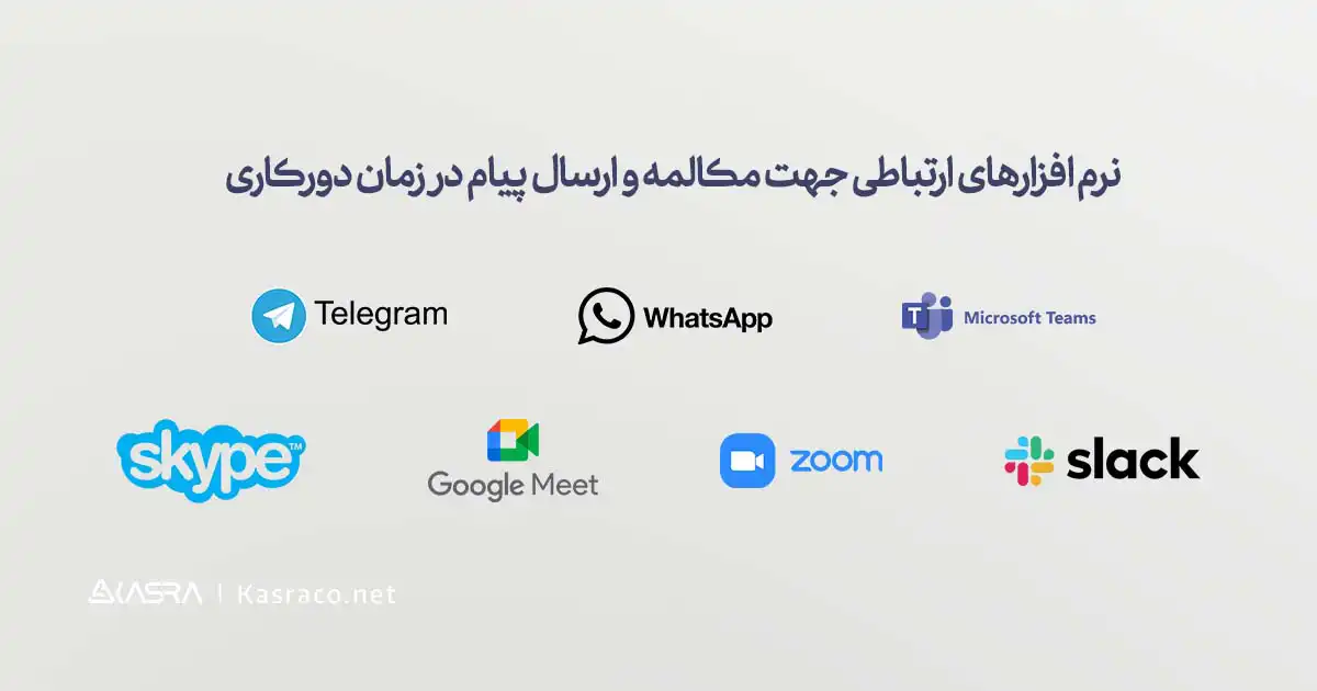 8 ابزار کاربردی دورکاری برای سازمانها 4 نرم افزارهای ارتباطی جهت مکالمه و ارسال پیام در زمان دورکاری