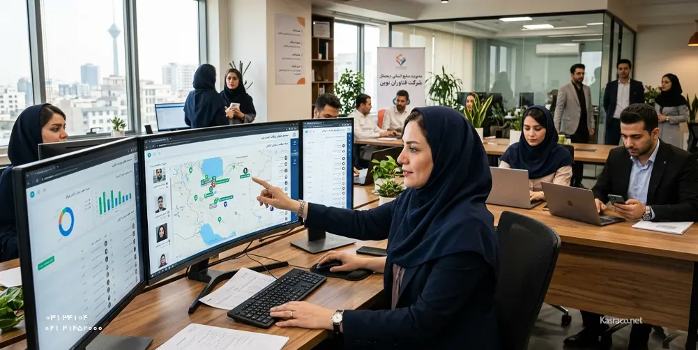 کنترل حضور و غیاب کارکنان با اپ موبایل